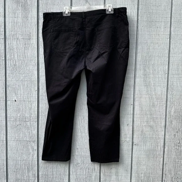 Buffalo David Bitton Daily Mid Rise Stretch Skinny Ankle Grazer Pants Black‎ - Picture 8 of 12